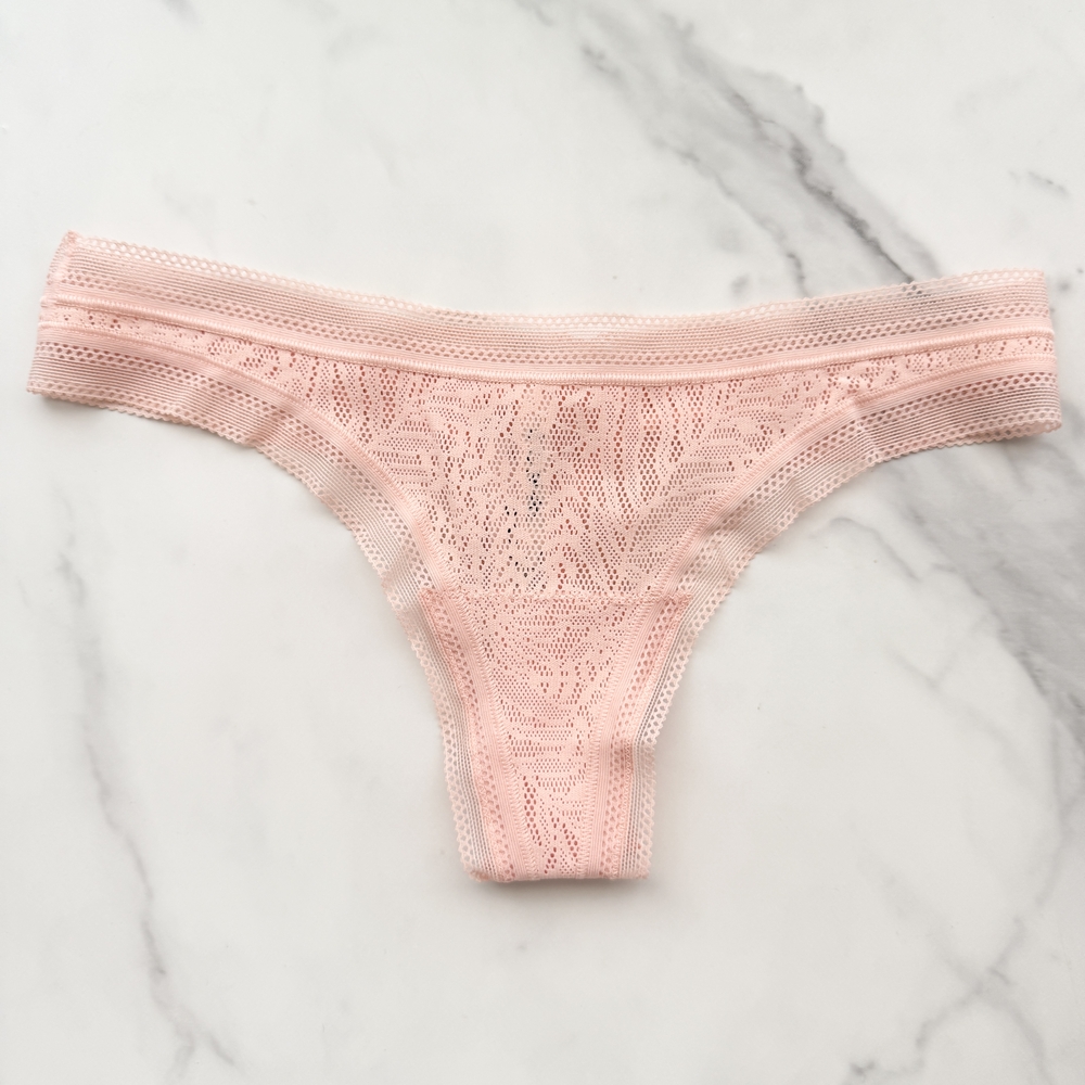 NWT SOMA STRETCH LACE THONG PANTY IN APRICOTTA SIZE XS/M/L/XL